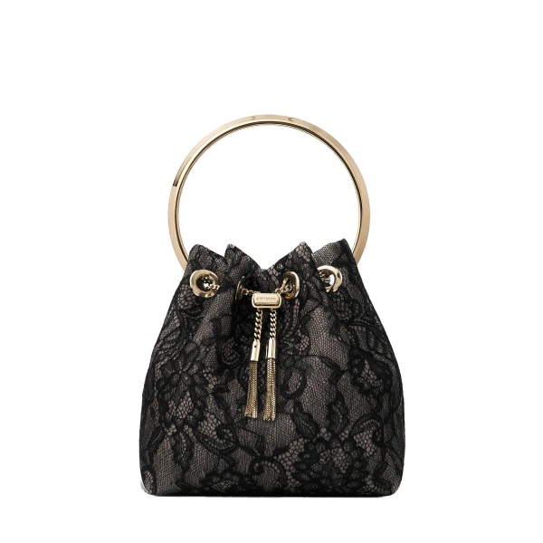 Black Jimmy Choo Bon Bon Bucket Bag | Bucket Bags