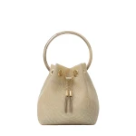 Metallic Jimmy Choo Bon Bon Bucket Bag | Bucket Bags