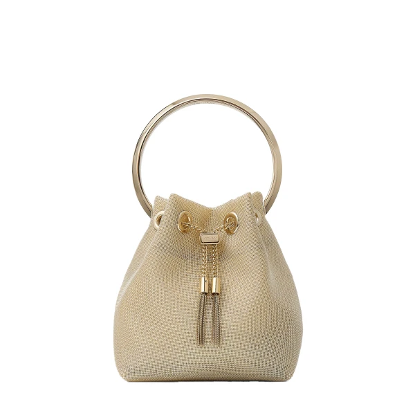Metallic Jimmy Choo Bon Bon Bucket Bag | Bucket Bags