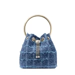 Blue Jimmy Choo Bon Bon Bucket Bag | Bucket Bags