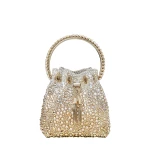Metallic Jimmy Choo Bon Bon Bucket Bag | Bucket Bags
