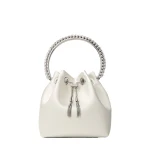 Ivory Jimmy Choo Bon Bon Bucket Bag | Bucket Bags