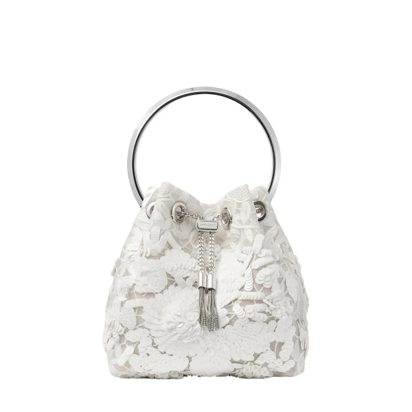Ivory Jimmy Choo Bon Bon Bucket Bag | Bucket Bags