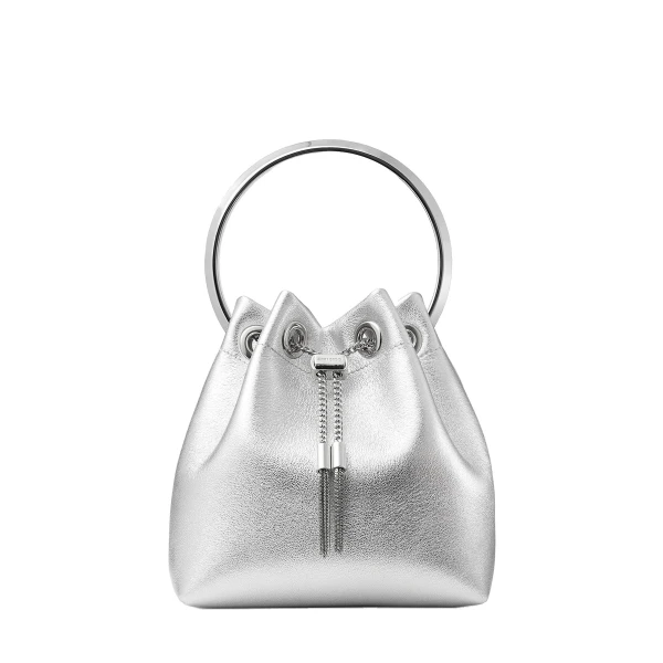Metallic Jimmy Choo Bon Bon Bucket Bag | Bucket Bags