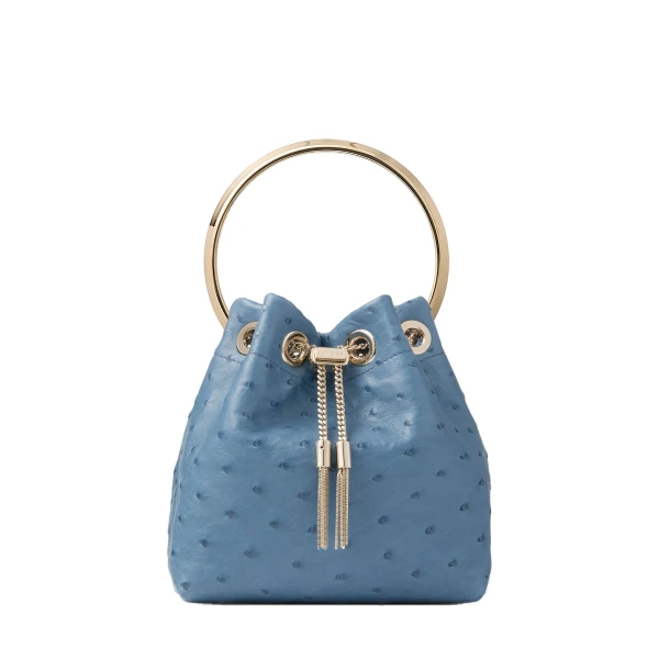 Blue Jimmy Choo Bon Bon Bucket Bag | Bucket Bags