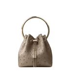 Beige Jimmy Choo Bon Bon Bucket Bag | Bucket Bags