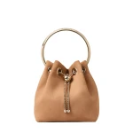 Beige Jimmy Choo Bon Bon Bucket Bag | Bucket Bags