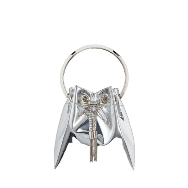 Metallic Jimmy Choo Bon Bon Mini Bag | Bucket Bags