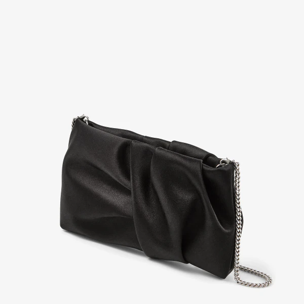Black Jimmy Choo Bonny Clutch, view 2 | Clutch Bags