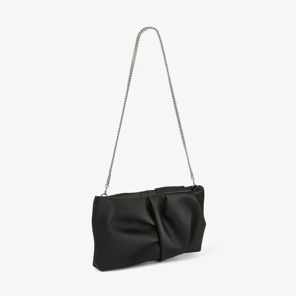Black Jimmy Choo Bonny Clutch, view 3 | Clutch Bags