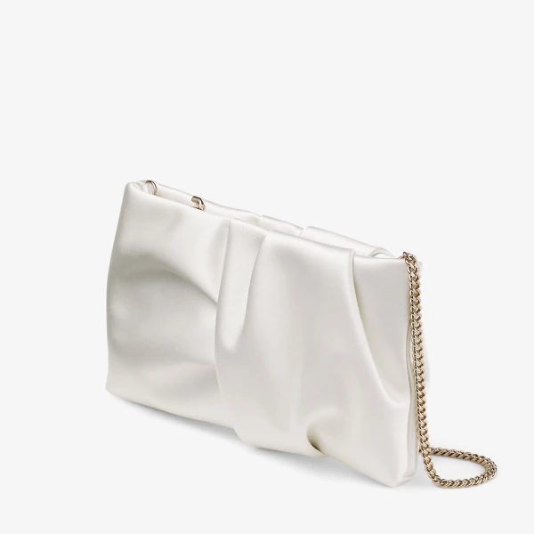 Ivory Jimmy Choo Bonny Clutch, view 2 | Clutch Bags
