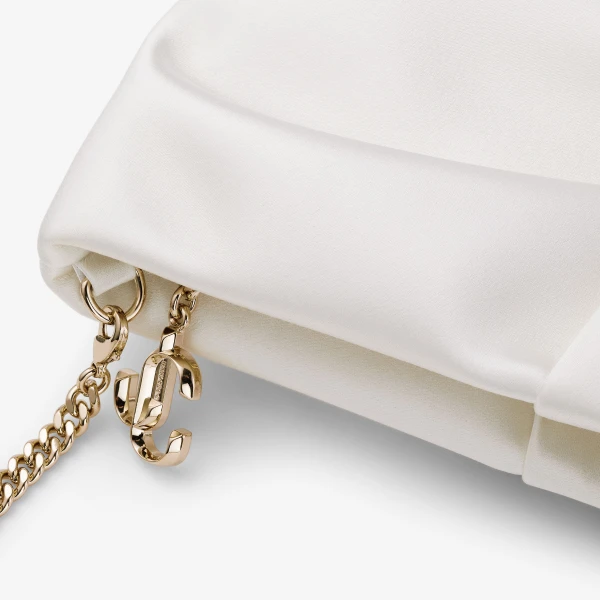 Ivory Jimmy Choo Bonny Clutch, view 3 | Clutch Bags
