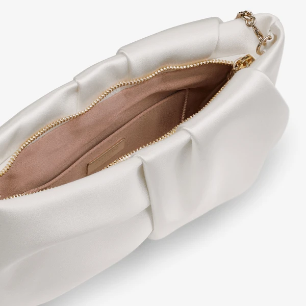 Ivory Jimmy Choo Bonny Clutch, view 4 | Clutch Bags