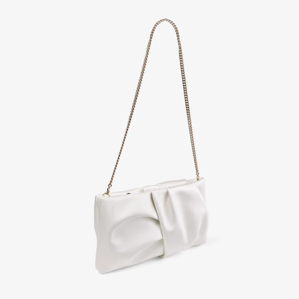 Ivory Jimmy Choo Bonny Clutch, view 5 | Clutch Bags