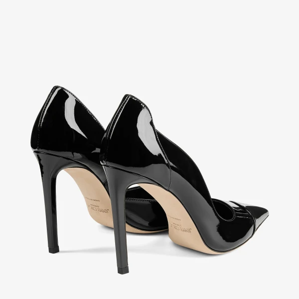Black Jimmy Choo Brigitte 100 Pumps, view 6 | Heels