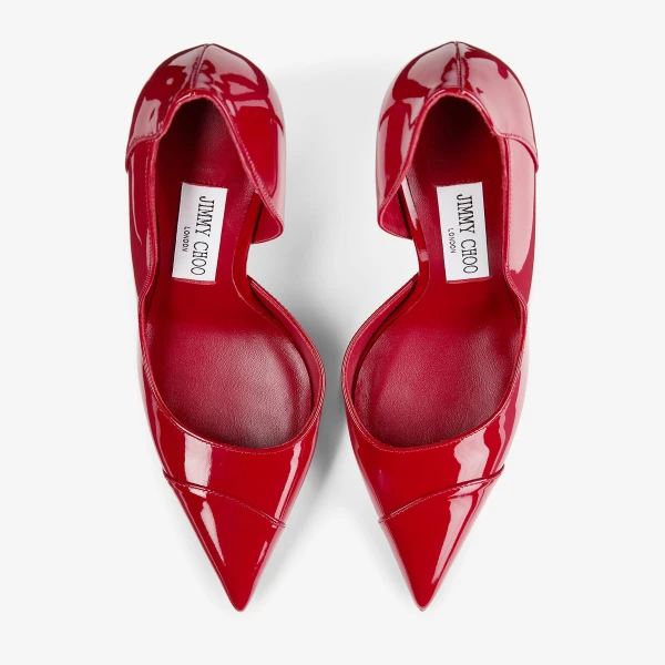 Ruby Red Jimmy Choo Brigitte 100 Pumps, view 5 | Heels