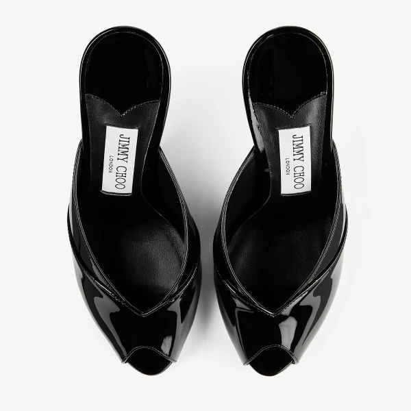 Black Jimmy Choo Brigitte Mule 100, view 5 | Mules