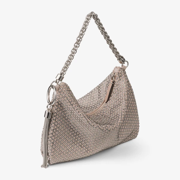 Ballet Pink Jimmy Choo Callie Clutch, view 5 | Clutch Bags