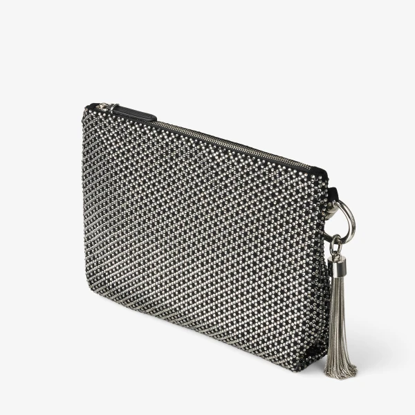 Black Jimmy Choo Callie Clutch, view 2 | Clutch Bags