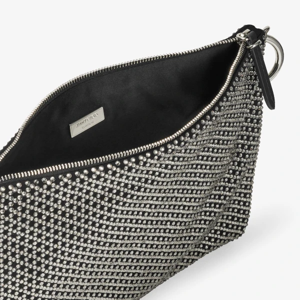 Black Jimmy Choo Callie Clutch, view 4 | Clutch Bags