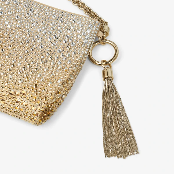 Gold Jimmy Choo Callie Clutch, view 4 | Clutch Bags