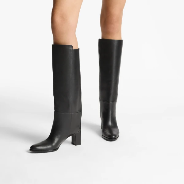 Black Jimmy Choo Caly Knee Boot 65, view 2 | Boots