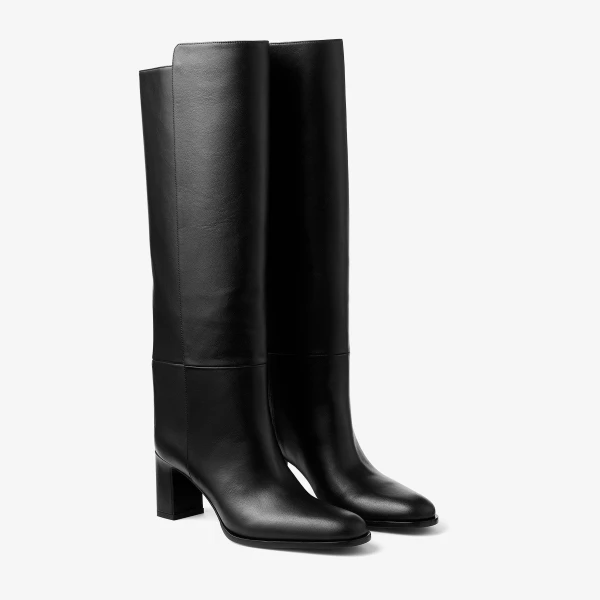 Black Jimmy Choo Caly Knee Boot 65, view 3 | Boots
