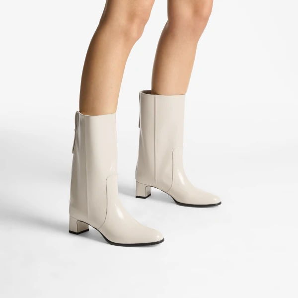 Bone Jimmy Choo Caly Mid 45 Ankle Boots, view 2 | Boots