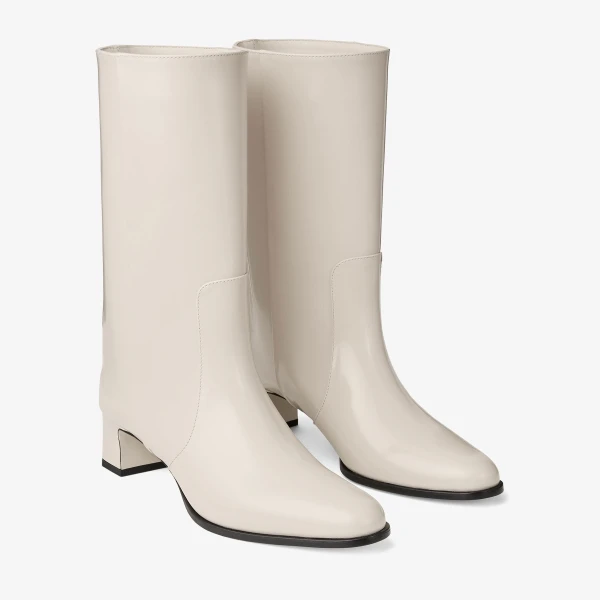 Bone Jimmy Choo Caly Mid 45 Ankle Boots, view 3 | Boots