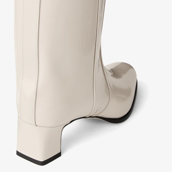 Bone Jimmy Choo Caly Mid 45 Ankle Boots, view 4 | Boots