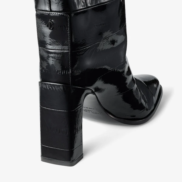 Black Jimmy Choo Caly Over the Knee 85 Knee-high Boots, view 4 | Boots