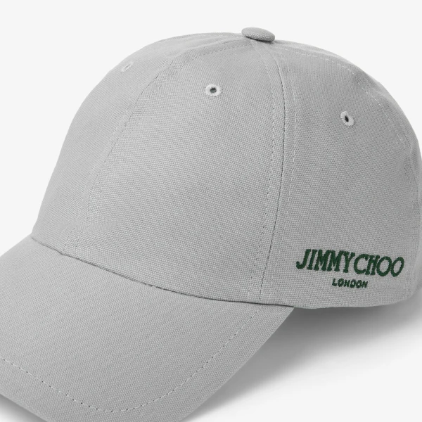 Grey and British Green Jimmy Choo Cap 85 Hat, view 3 | Hats