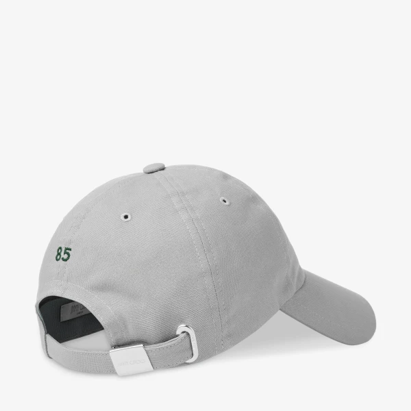 Grey and British Green Jimmy Choo Cap 85 Hat, view 4 | Hats