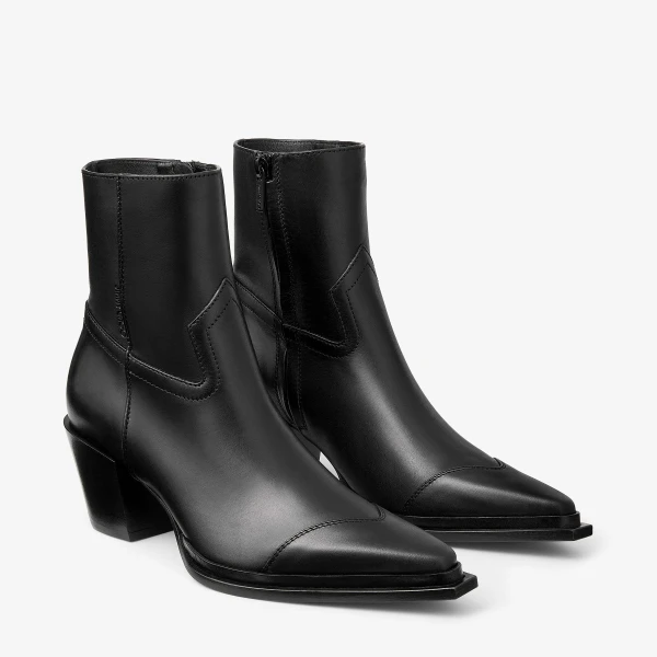 Black Jimmy Choo Cece Ankle Boot 60, view 3 | Boots