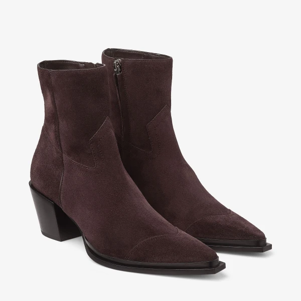 Coffee Jimmy Choo Cece Ankle Boot 60, view 2 | Boots