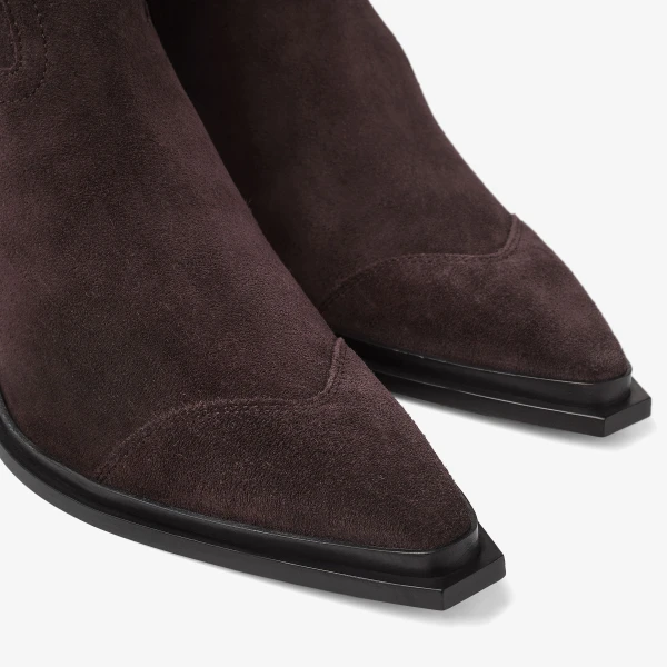 Coffee Jimmy Choo Cece Ankle Boot 60, view 3 | Boots