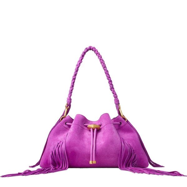Purple Jimmy Choo Cinch Medium Bucket Bag | Bucket Bags
