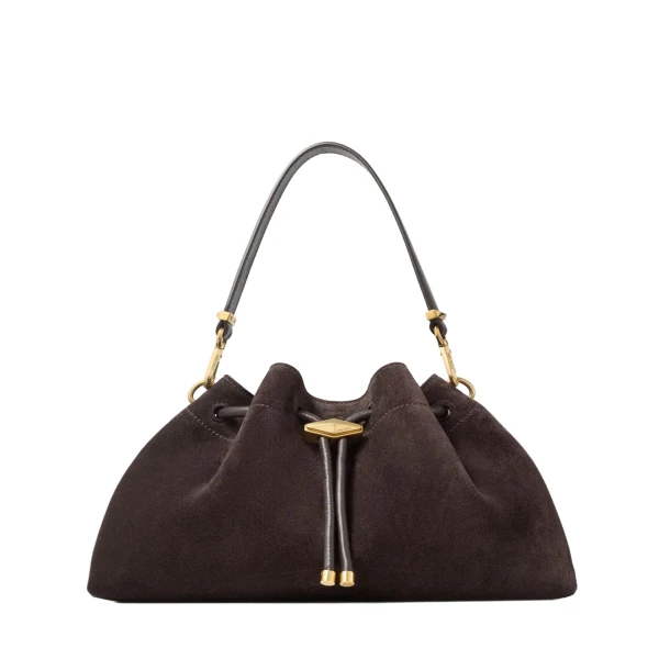 Beige Jimmy Choo Cinch Medium Shoulder Bag | Shoulder & Crossbody Bags