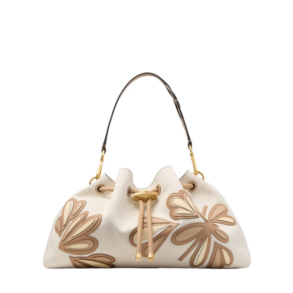 Beige Jimmy Choo Cinch Medium Shoulder Bag | Shoulder & Crossbody Bags