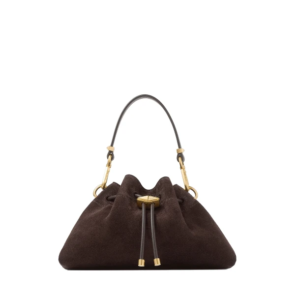 Beige Jimmy Choo Cinch Small Bucket Bag | Bucket Bags