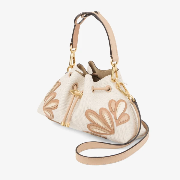 Natural, Chai Mix and Gold Jimmy Choo Cinch Small Shoulder Bag, view 2 | Shoulder & Crossbody Bags