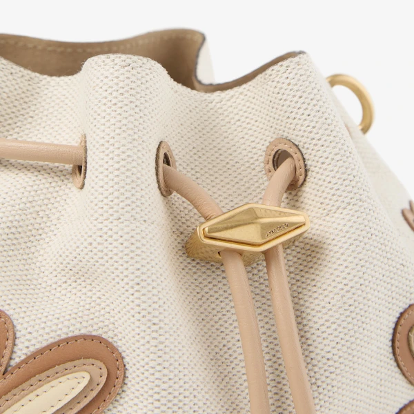 Natural, Chai Mix and Gold Jimmy Choo Cinch Small Shoulder Bag, view 3 | Shoulder & Crossbody Bags