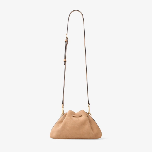 Toffee and Gold Jimmy Choo Cinch Small Shoulder Bag, view 5 | Shoulder & Crossbody Bags