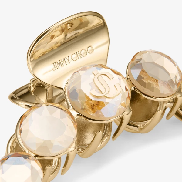 Gold Jimmy Choo Claw Hair Clip, view 3 | Hair Accessories
