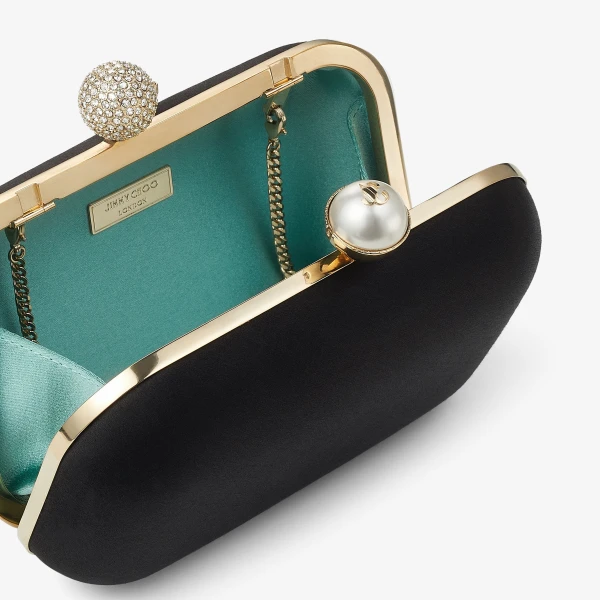 Black Jimmy Choo Cloud Clutch Bag, view 5 | Clutch Bags