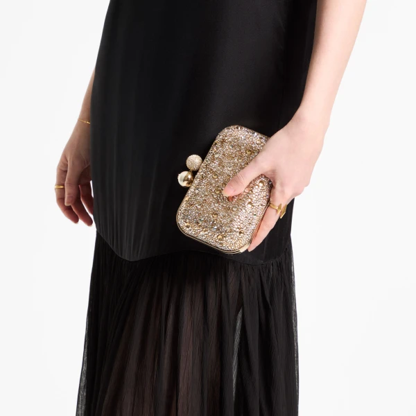 Crystal Mix Jimmy Choo Cloud Clutch Bag, view 2 | Clutch Bags