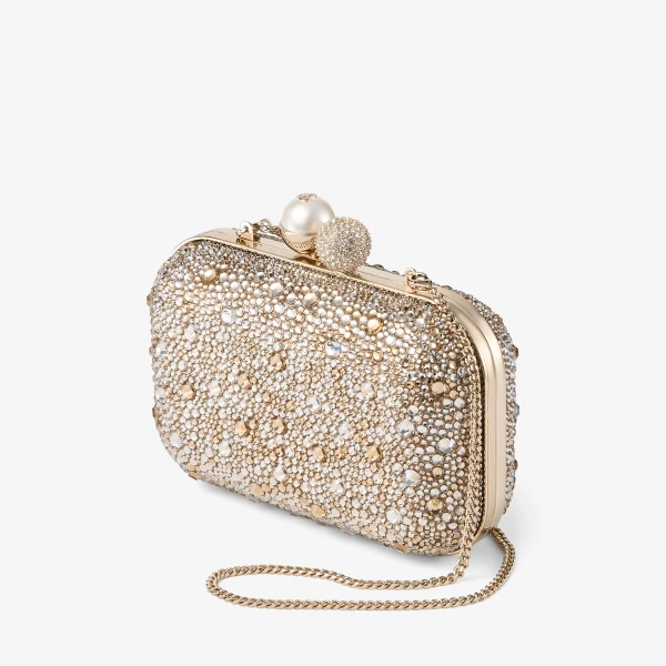 Crystal Mix Jimmy Choo Cloud Clutch Bag, view 3 | Clutch Bags