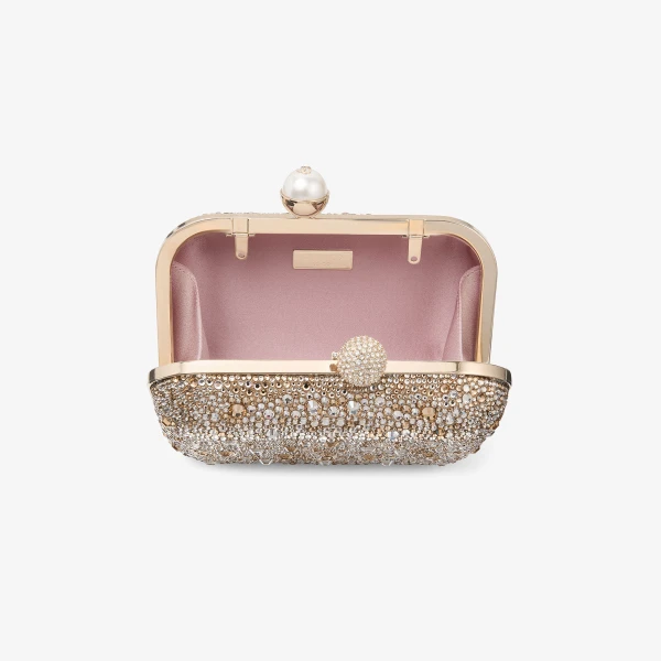 Crystal Mix Jimmy Choo Cloud Clutch Bag, view 5 | Clutch Bags