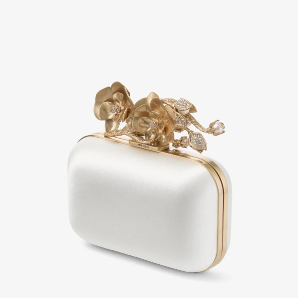 Ivory Jimmy Choo Cloud Clutch Bag, view 3 | Clutch Bags