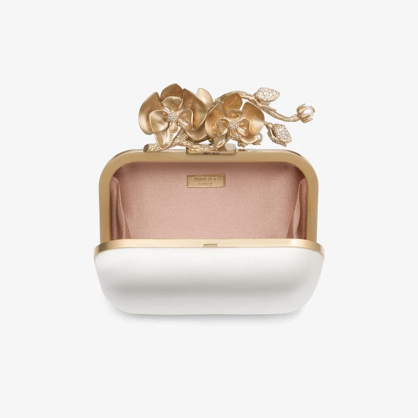 Ivory Jimmy Choo Cloud Clutch Bag, view 5 | Clutch Bags